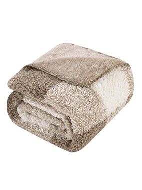 Sherpa Fleece Throw Blanket Reversible Soft Cozy Warm Lightweight All Season